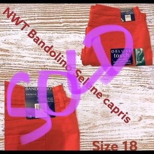 NWT Bandolino plus size Selene capris (size18)